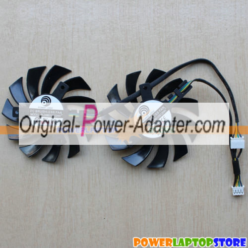 Twin 75mm PLD08010S12HH 12V 0.35A Graphics Video Card VGA Fan